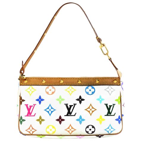 louis vuitton white bag with colored letters price|louis vuitton white bag price.